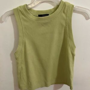 Green crop top